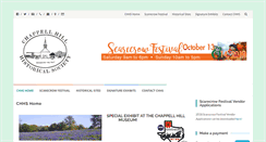Desktop Screenshot of chappellhillhistoricalsociety.com